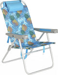 SUNNYFEEL Oversized Tall Folding Beach Chair Lightweight 17 Portable Sand Chair for Adults Heavy Duty 500 LBS with Cup Holders Foldable High Camping Lawn Chairs for Camp/Outdoor/Picnic/Sports