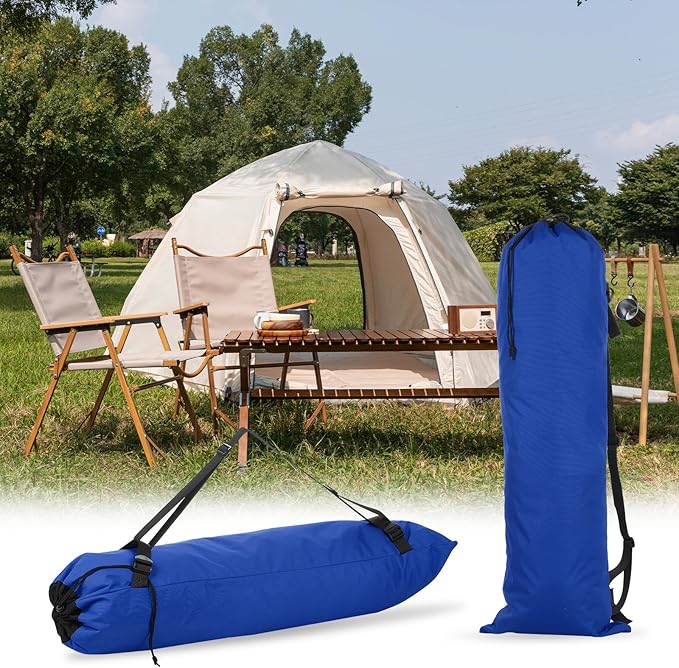 PATIKIL Foldable Camp Chair Replacement Bag Camping Chairs Folding Chair Carry Bag with Adjustable Shoulder Straps for Outdoor Camping Fishing Storage Sapphire Blue