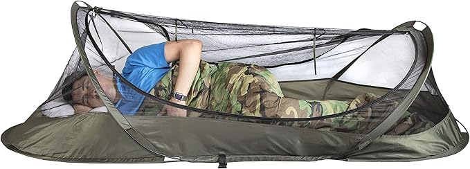 USGI Industries Bivy Tent | Lightweight Single Person Sleeping Net System for Outdoors Camping Survival Hiking Backpack | Mesh Protection