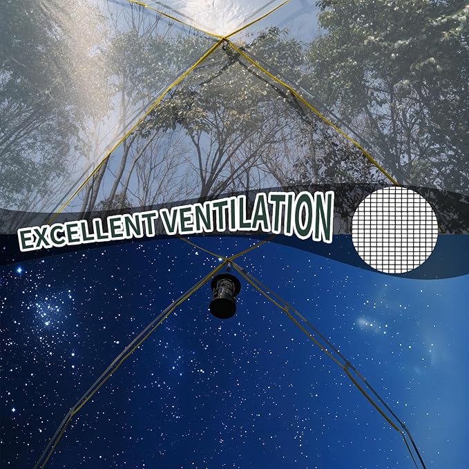 4/6 Person Blackout Camping Tent Easy Setup Waterproof Family Dome Tent for Camping with Rainfly Portable Double Layer Large Family Tent for Outdoor Camping&ampHiking