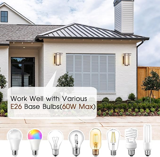 15.35H Matte Brown Outdoor Wall Light Large Outdoor Wall Lantern Oil Rubbed Bronze Exterior Light Fixture Waterproof Metal with Frosted Glass Sconce Light for Porch Garage Front Door Brown (Large)
