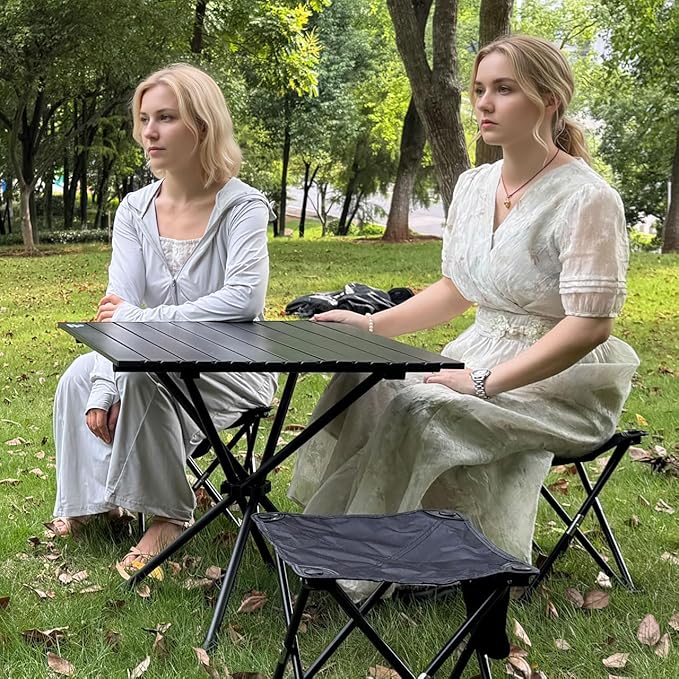HASIKA Folding Camping Table Large Size Portable Camping Side Table for Outdoor Beatch Tailgating Picnic Grilling