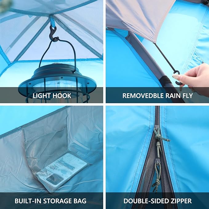 Tree Fox Camping Tent for 2 Person Lightweight Portable Waterproof Easy Set Up Outdoor Tent for Adults Good Choice as Camping Gear for Backpacking and Hiking