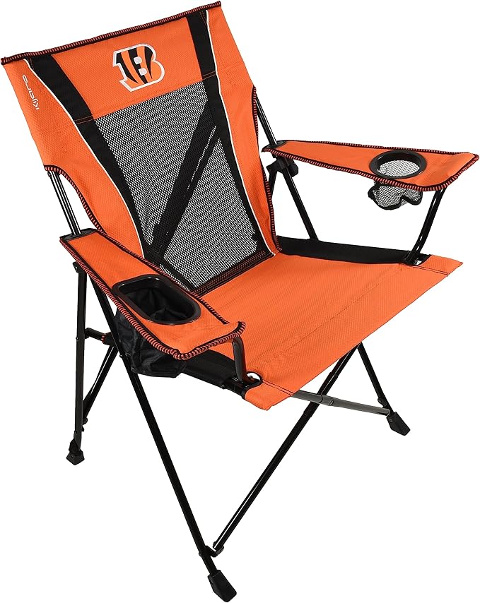 Kijaro Sports Fan Folding Chair 26 L x 35.5 W x 37 H Cincinnati Bengals