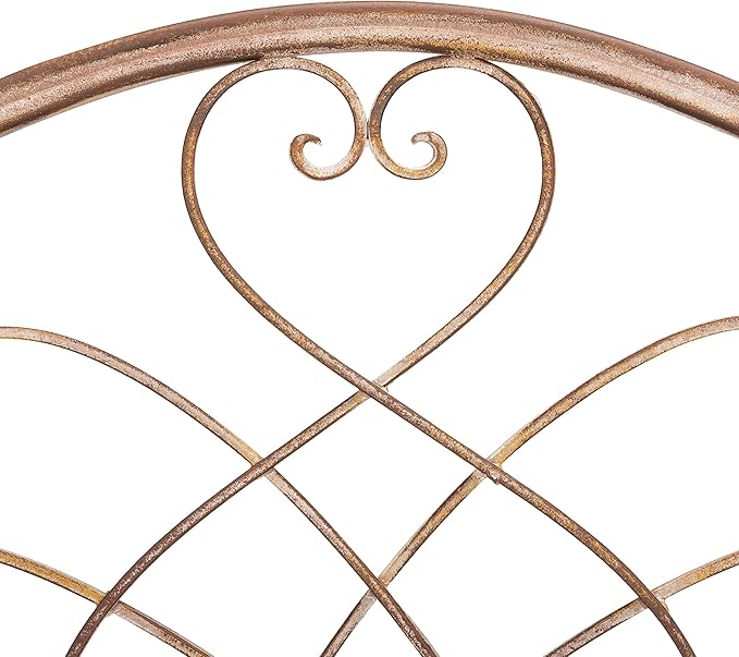 SAFAVIEH Outdoor Patio Furniture Collection Amaris Rusty Orange Wrought Iron 4-Tier Bakers Rack Plant Stand Storage Shelf (PAT5014A)
