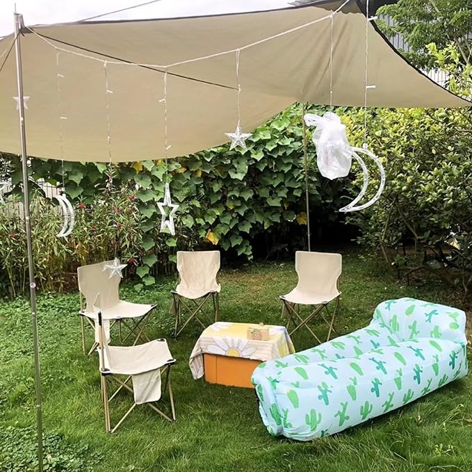 Inflatable Couch for CampingInflatable Lounger Air Sofa ChairPortable Festival Couch for Outdoor Beach Hiking Picnics Music Festivals (Yellow -Black)