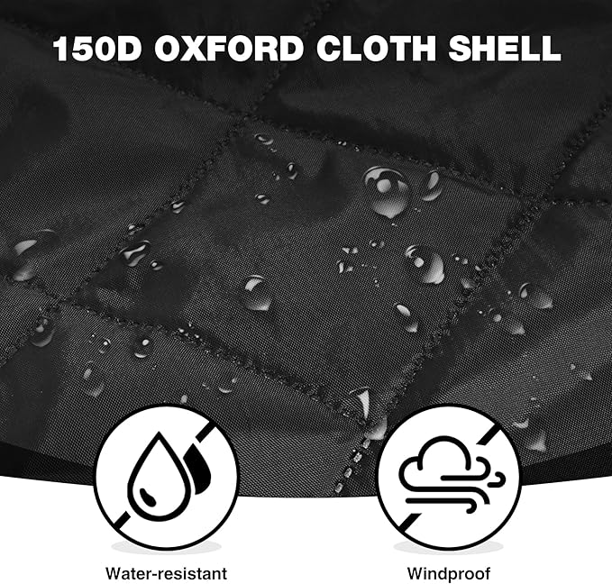 REDCAMP 59x79 Large Warm Camping Blanket Waterproof Windproof with Fleece Lining Outdoor Blanket for Cold Weather Stadium Picnic Travel Machine Washable Black &amp White
