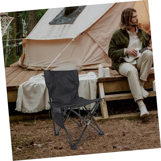 Foldable Chair for Fishing Compact Camping Chair Sturdy Material for Outdoor Camping and Leisure