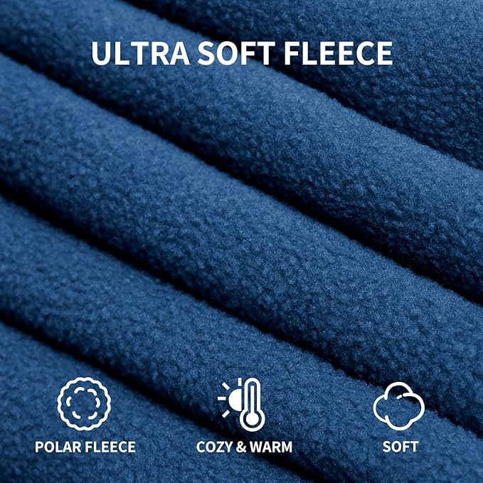 zzlamb Hooded Stadium BlanketWaterproof Outdoor Camping Blanket Polar FleeceWarm Windproof Portable for StadiumSportsPicnicBeachCarPets56x75in Lake Blue Fade