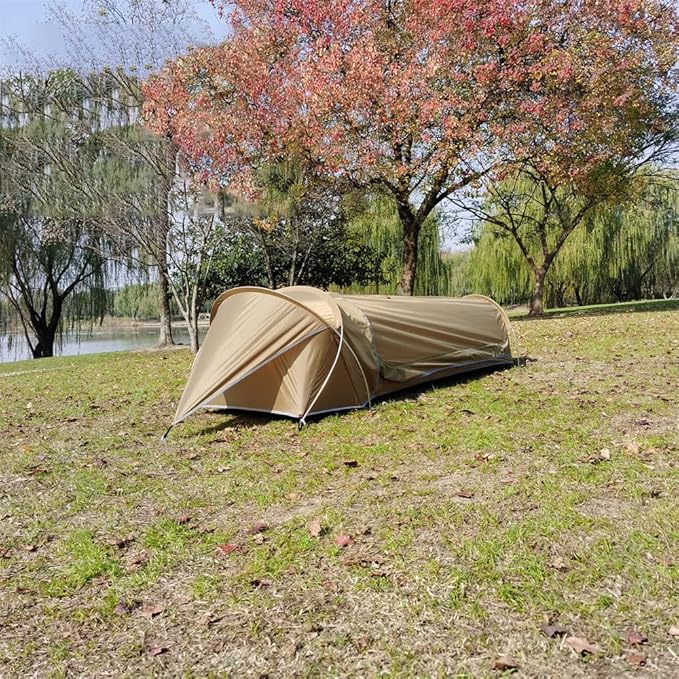 Single Person Tent Ultralight Backpacking Tent Waterproof Hiking Tent for Camping 1 Person Lightweight Camping Tent