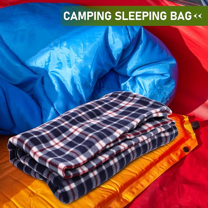 Compact Adult with Fleece Lining Lightweight Portable Travel Sack for Hiking Camping Picnic Easy-Clean Warmth Envelope for Outdoor and Indoor Use