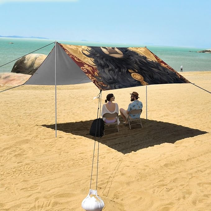 Beach Tent Sun Shelter Black Yak Lightweight &amp Easy Setup Beach Shade Canopy for Camping Fishing