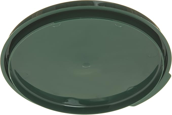 Carlisle FoodService Products Storplus Round Food Storage Container Lid with Stackable Design for Catering Buffets Restaurants Polypropylene (Pp) 2 To 4 Quarts Forest Green (Pack of 12)