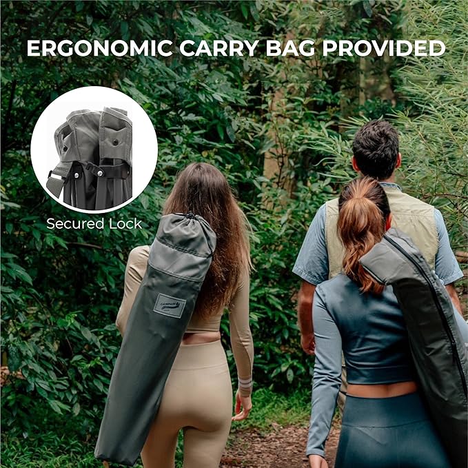 Heavy Duty Portable Folding Camping Chair for Adults with Comfy Padded Backrest | for Outdoor &amp Sports Backpacking Beach Lawn Hunting Tailgating Fishing | Supports 400 Lbs