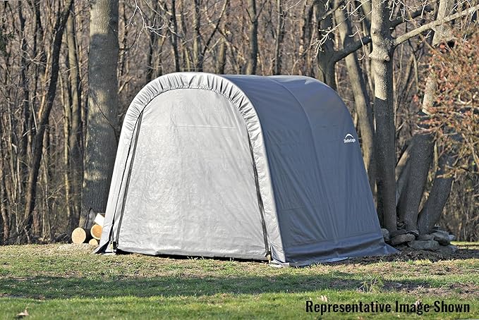 ShelterLogic 77823 Grey 10'x16'x8' Round Style Shelter
