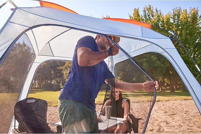 Coleman Skyshade Screen Dome Canopy Tent 8x8/10x10ft Portable Screen Shelter with Easy Setup for Bug-Free Lounging Great for Beach Yard Picnic Park Camping &amp More
