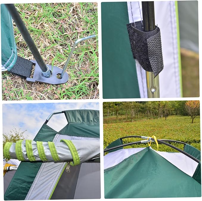 Toilet Tents for Camping 170T Water &amp Sun Proof Shower Tent with Zippered Door Windproof Rope &amp Peg for Outdoor.