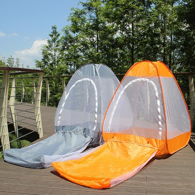 Buddhist Meditation Tent with Mosquito Net Single Person Tent for Outdoor Camping Yoga Meditation Travel Balcony &amp Backyard Free Standing Mesh with Extended Legroom Bug Bivy