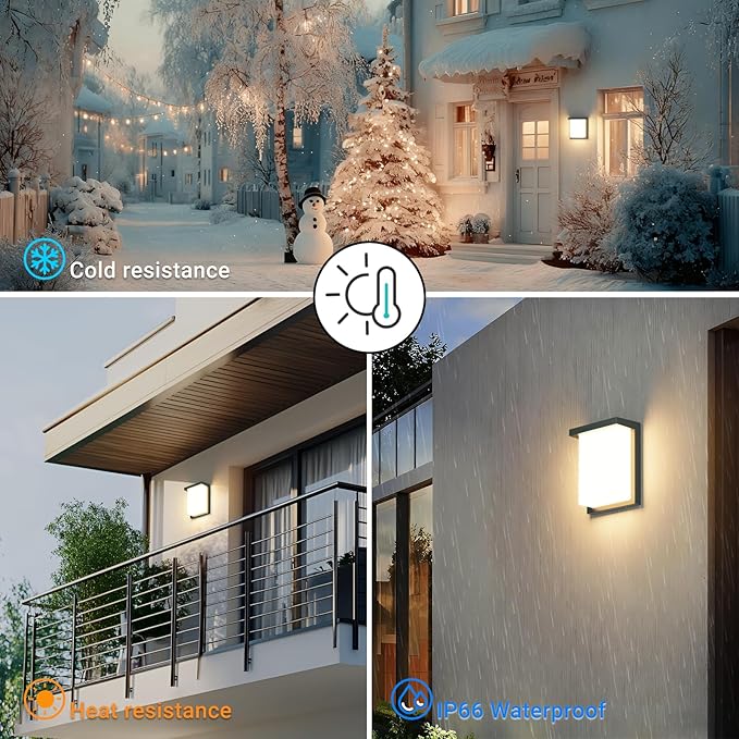 Tipace LED Wall Sconce Lights30W Modern Outdoor Light Fixture Wall MountWaterproof Porch Lamp for Outside3000K LED Exterior Lighting for House Patio Front Porch Garage Entryway