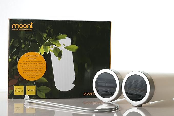 Britta Products Hanging Solar Garden Tree Light - Waterproof Solar Lights Solar Tree Lighting - Set of Two (2) Lights