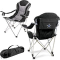 Picnic TIME NFL Unisex-Adult NFL Reclining Camp Chair Beach Chair for Adults Sports Chair with Carry Bag