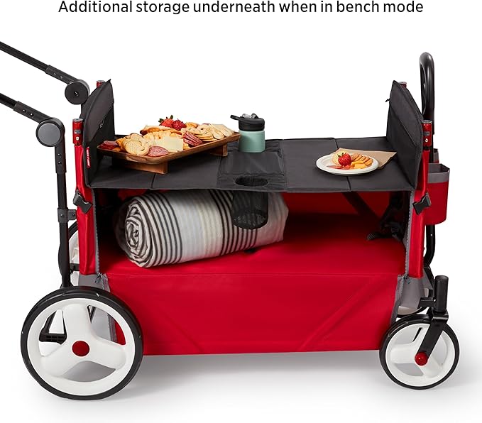 Radio Flyer Folding Table for Wagons Collapsible Wagon Cart Table Utility Wagon Table Camping Table
