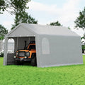 10×20 ft Outdoor Storage Sheds Portable Storage Shelter Shed with Roll up Zipper Doors &amp Vents Waterproof Outside Utility Shed Garage Tent for Motorcycle Bicycles and Camping Tools