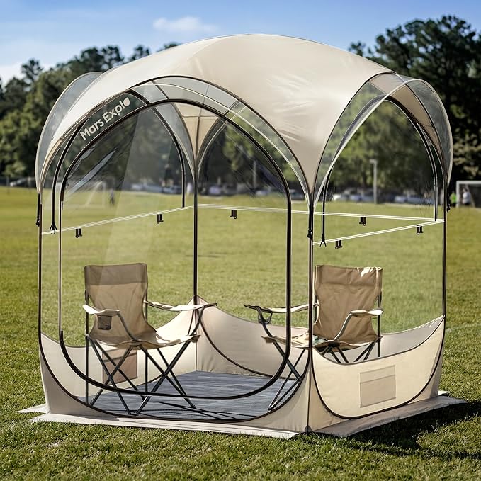 Pop Up Sports Pod Tent Clear Bubble Weather Pod Camping Tent