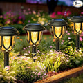 Anordsem Solar Garden Light Outdoor：6 Pack LED Waterproof Pathway Lighting - Uniquely Designed Modern Durable Decorative Lights for Lawns Walkways backyards - Gifts for Gardening Enthusiasts