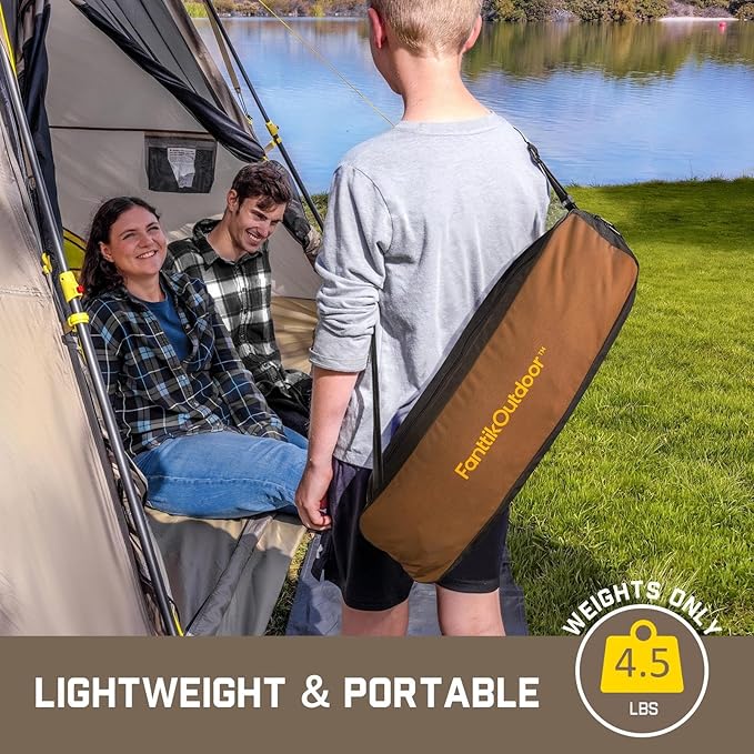 FanttikOutdoor Zeta L8 Max Camping Chair Portable &amp Lightweight Multi-Angle Adjustable Supports up to 250 lbs Comfort-Driven Design High Strength Camping Chair for Travel Hiking Fishing Br