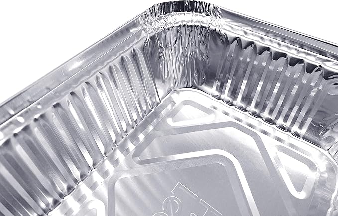 (480 Pack) Premium 1.5-LB Takeout Pans with Lids l Medium 7 x 5 x 2 l Heavy Duty Disposable Aluminum Foil for Catering Party Meal Prep Freezer Drip Pans BBQ Potluck Holidays