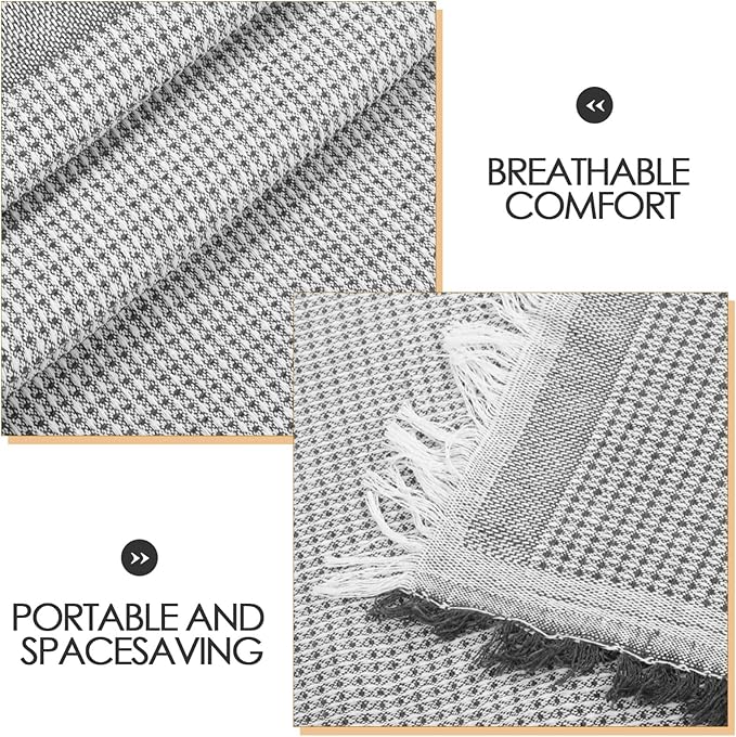 Multifunctional Picnic Mat Breathable Cotton Camping Blanket for Outdoor Gatherings Car Trunk Use and Family Picnics Compact and Easy to Clean Design