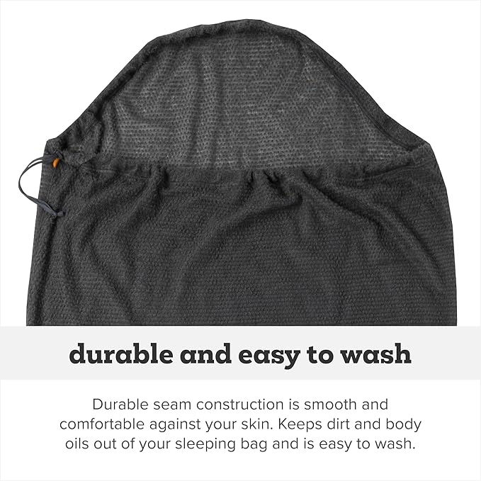 Big Agnes Alpha Direct Fleece Sleeping Bag Liner - Ultralight Backpacking Gear Lightweight Compact Breathable