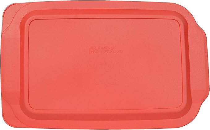 Pyrex 234-PC 4qt Red Food Storage Replacement Lid (2-Pack) - Made in USA