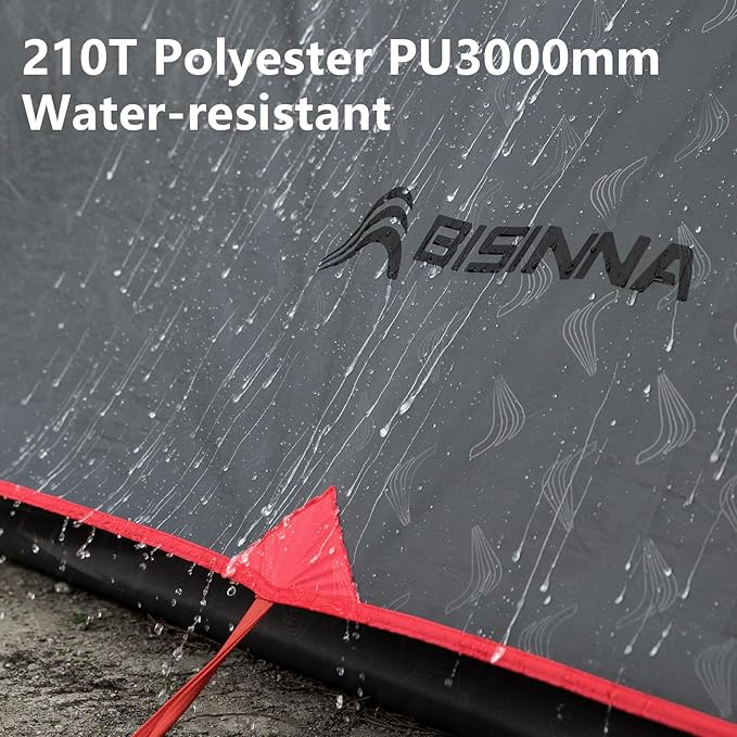 BISINNA Lightweight 3 Season Camping Tent for 2/2.5/3 Person Waterproof UPF40+ Backpacking Tent with Double Layer Ventilation Easy Setup for Family Camping Hiking Outdoor Adventures