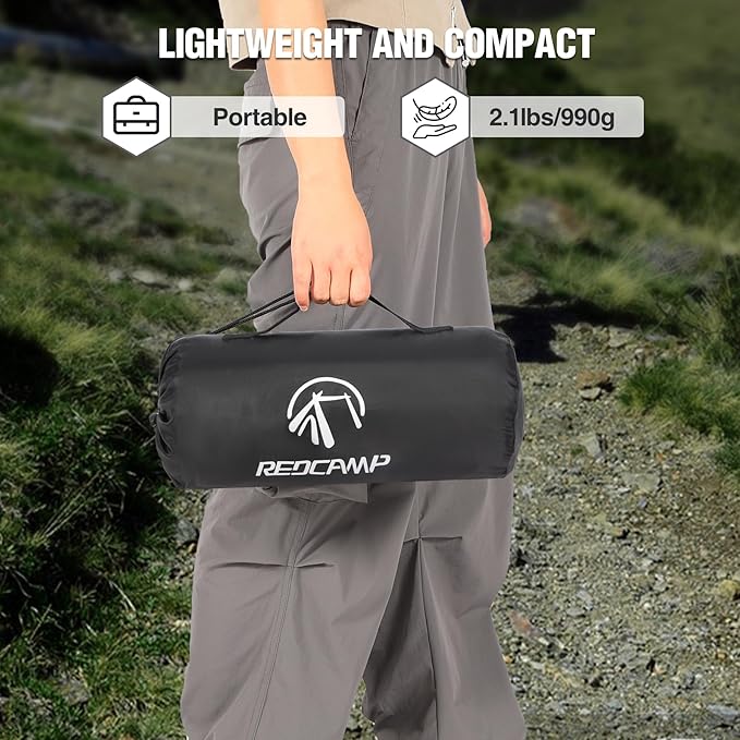 REDCAMP Large Waterproof Stadium Blanket for Cold Weather Soft Warm Fleece Camping Blanket Windproof for Outdoor Sports 71x59 Dark Blue/Grey