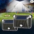 Magnetic Solar Lights Outdoor 2 Pack 90 LED 270° Wide Angle 800LM Motion Sensor Strong Magnet IP65 Waterproof Solar Magnetic Light for RV Camper Yard Patio