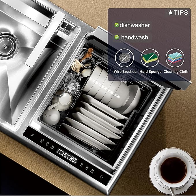 Silverware Set 20-Piece Flatware Cutlery Set Service for 4 Heavy Duty Titanium Coating Modern Design 18/0 Stainless Steel Utensils Dishwasher Safe