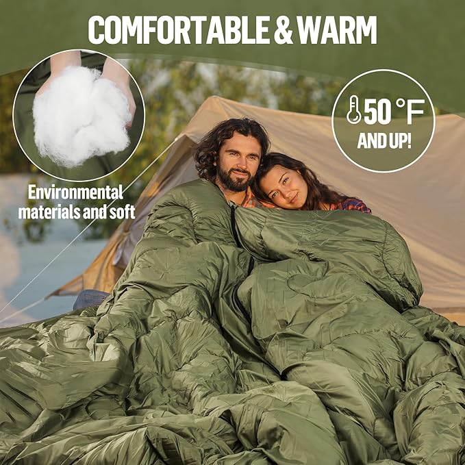 Night Cat Camping Sleeping Bag for Adults 3 Seasons Portable Lightweight Backpacking Hiking Traveling Indoor Outdoor Temperature 5-15℃ 2.6x6.3ft Switch to a Quilt or Blanket
