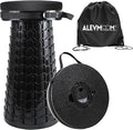 ALEVMOOM 2026 Upgraded XXL Collapsible Stool with Cushion &amp Bag Higher 23.2 Heavy Duty Telescoping Stool Max Load 1000 lbs Portable Retractable Folding Seat Chair for Camping Travel