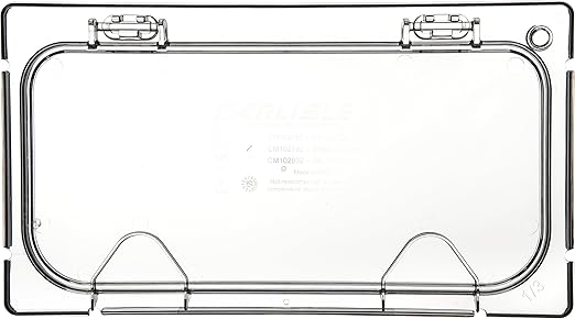 Carlisle FoodService Products CFS CM10278Z07 Coldmaster EZ Access Lid 1/3 Size 0.9 Height 13 Width 7 Length Polycarbonate (PC) Clear (Pack of 2)