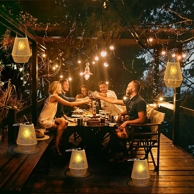 Solar Lanterns KagoLing Solar Lanterns Outdoor Waterproof Hanging Solar Lights Outdoor Waterproof Solar Lamp Lights for Outside GardenYardPatioPorchTreesLawnPathway Decor Gifts for Women Mom