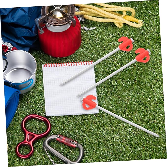 BESPORTBLE 20Pcs Portable Heavy Duty Tent Stakes Windproof Metal Ground Pegs for Camping Hiking and Outdoor Activities Enhanced Stability and Easy Setup for All Environments