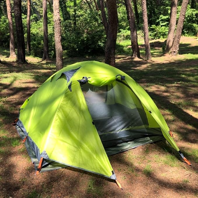 Azarxis 1 2 3 Person 3 Season Tent for Camping Backpacking Hiking Easy Set Up Waterproof Lightweight Professional Double Layer Aluminum Rod &amp Carry Bag