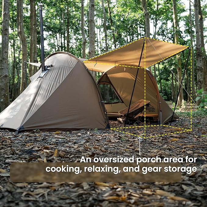 OneTigris Raven NEST Tunnel Hot Tent + Mesh Inner