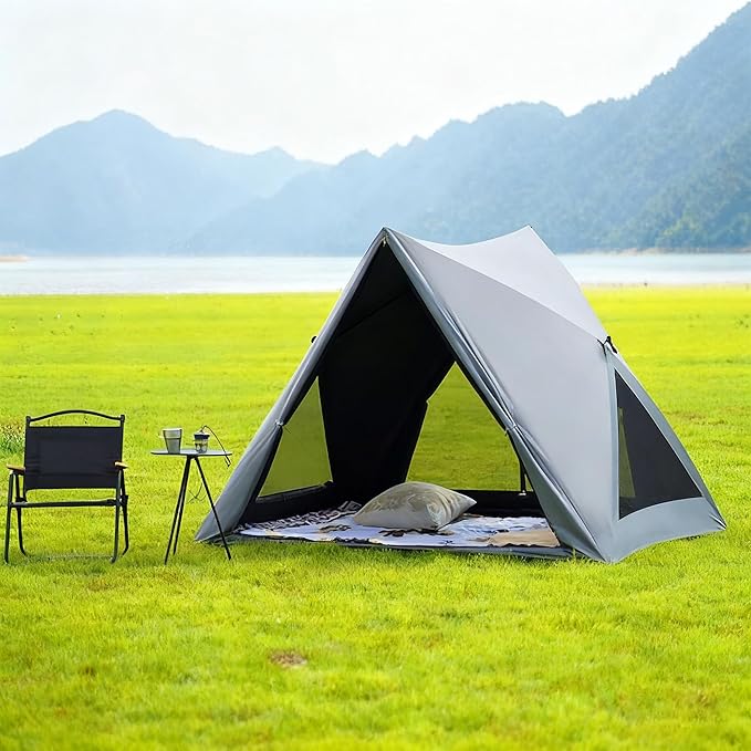 Sun-Protective Beach TentsPortable Outdoor Camping TentsTent 1 Person/2 Person Camping Tent Pop-up Camping Tent 2-3 Person Perfect for Camping Trekking Climbing Hiking