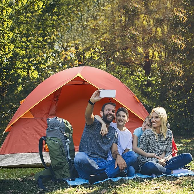 unp 6 Person 4 Season Dome Tent Easy to Set Up for Camping &amp Hiking Lightweight &amp Portable Green