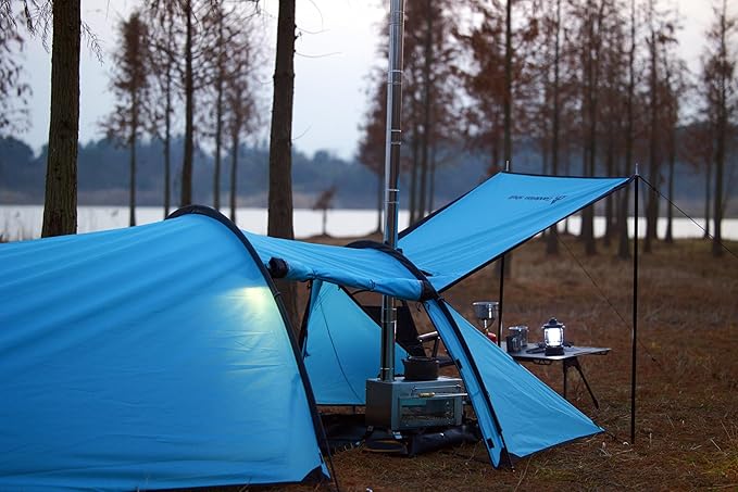 Hot Tent with Stove Jack – 4 Season Waterproof &amp Windproof Shelter for 1–4 People Lightweight for Camping Hiking Hunting &amp Fishing