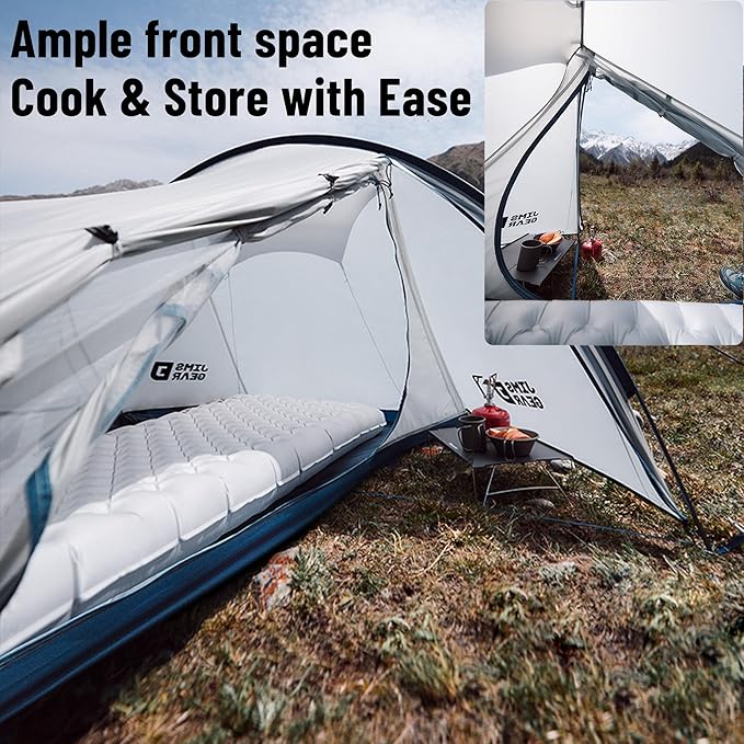 Naturehike 2.2lb/3.2lb Ultralight Backpacking Tent - 1/2 Person Waterproof Tunnel Tent with Lightweight Aluminum Pole Easy Setup One Man Tent for Camping Backpacking Hiking Hunting