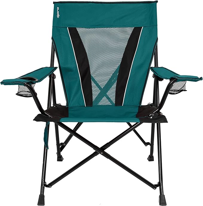 Kijaro XXL Dual Lock Portable Camping Chair - Supports Up to 400lbs - Enjoy The Outdoors in a Versatile Folding Sports &amp Outdoor Chair